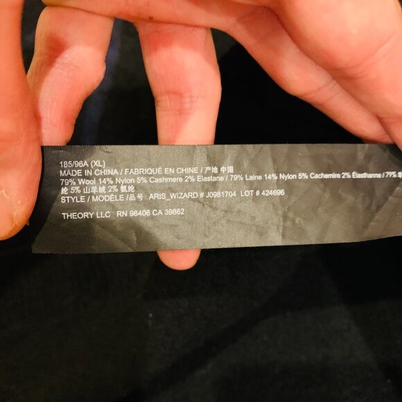 Theory Sweater Mens Large Pullover  Wool Cashmere Crew Neck - Picture 8 of 16